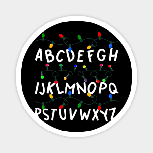 Alphabet ABCs Learning Stranger Lights Boys Girls Xmas Gift Magnet